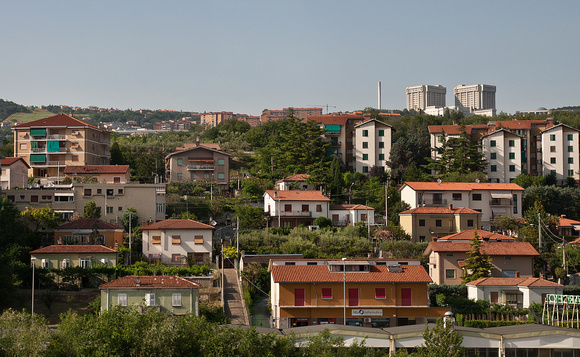 town from bus